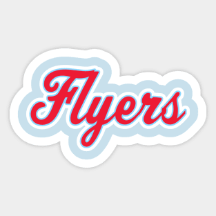 Flyers Script Sticker